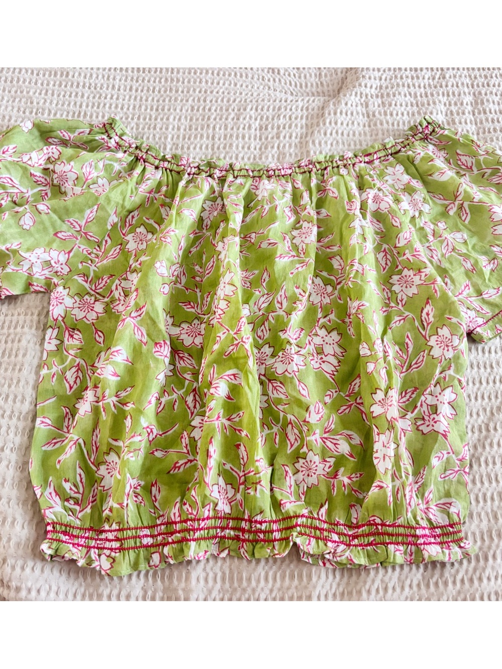 Aspiga Printed Off Shoulder Blouse